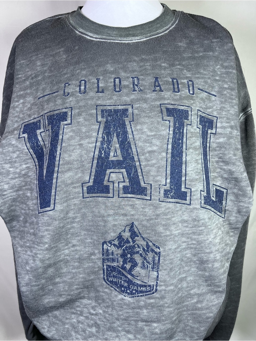 Goodie Two Sleeves Vail Colorado Skiing Winter Games Lightweight Crewneck